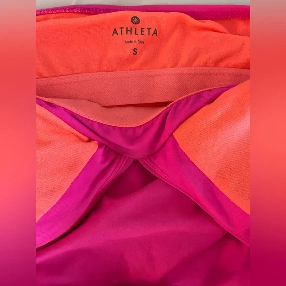 - ATHLETA pink tankini swim Top size: SMALL - Picture 2 of 6